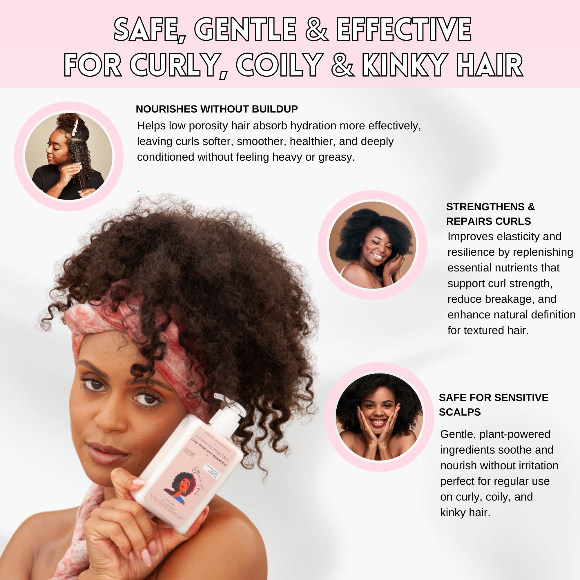 Ethnic Gals Low Porosity Hair Mask – Deep Moisture & Repair (9.5 oz)