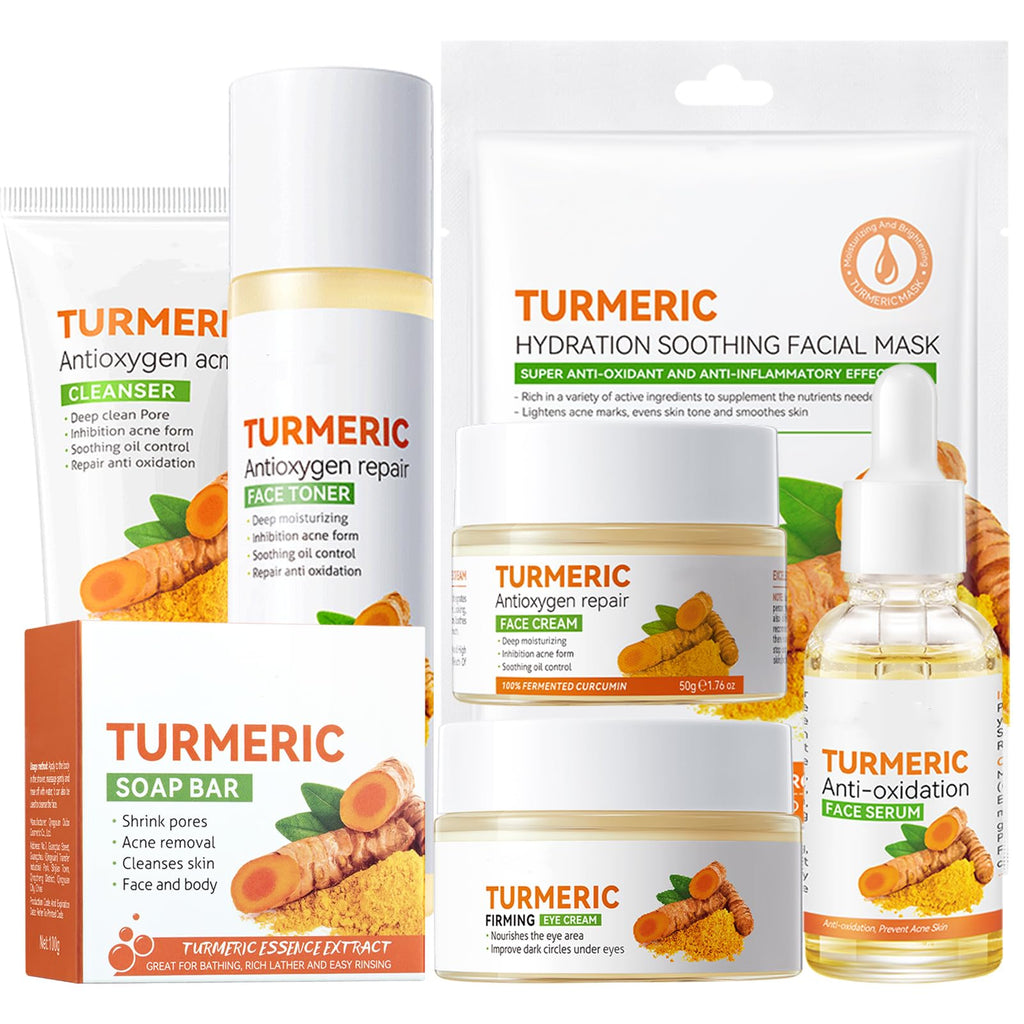 Etuanxi Turmeric Skin Care Set – 11-Piece Hydrating Skincare Kit