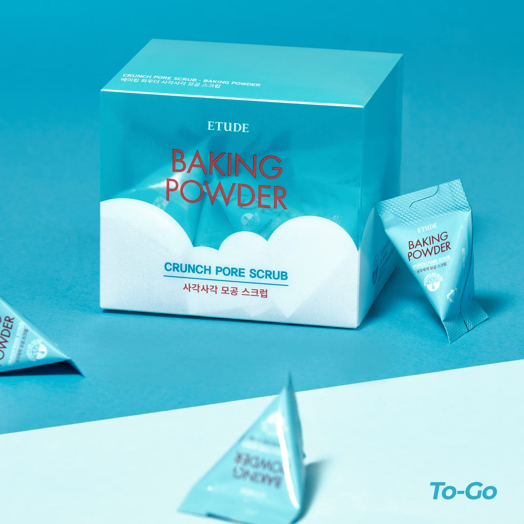 ETUDE Baking Powder Crunch Pore Scrub – Deep Cleansing, Cooling Pore Tightening (24 Pouches)
