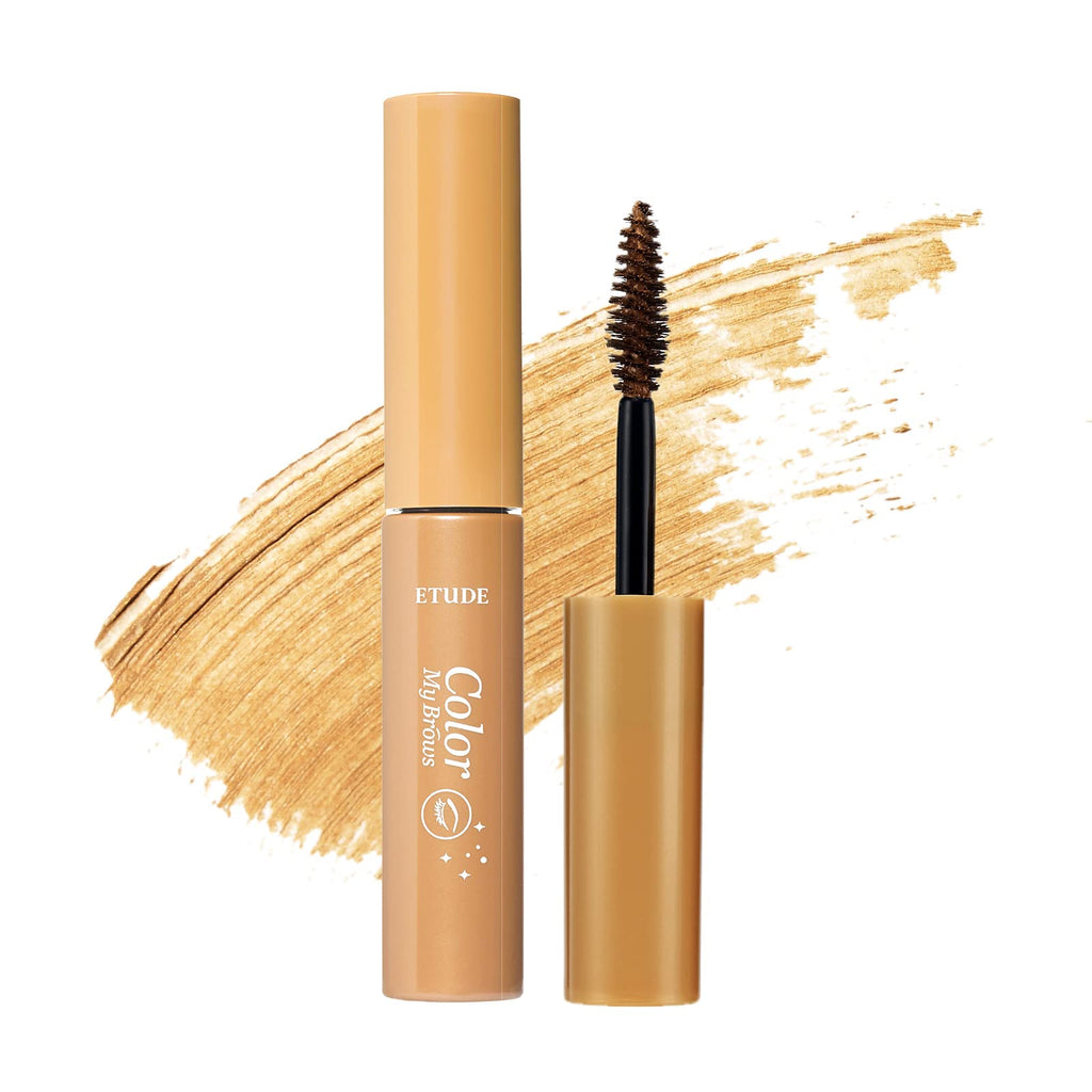 ETUDE Color My Brows Brow Mascara – 3D Natural Color, Beeswax & Carnauba, Blondie Brown (0.152 fl oz)