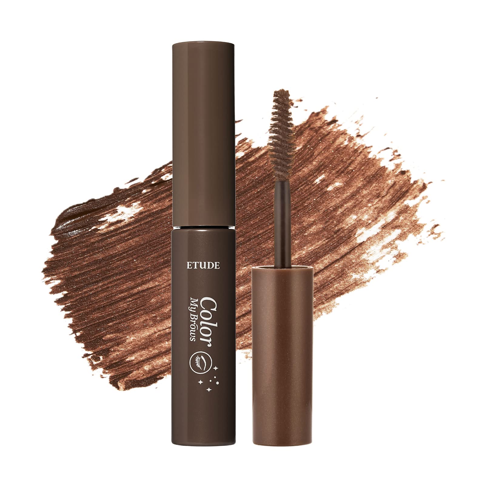 ETUDE Color My Brows Brow Mascara – 3D Natural Color, Moisturizing Gel, Long-Lasting Hold, Rich Brown
