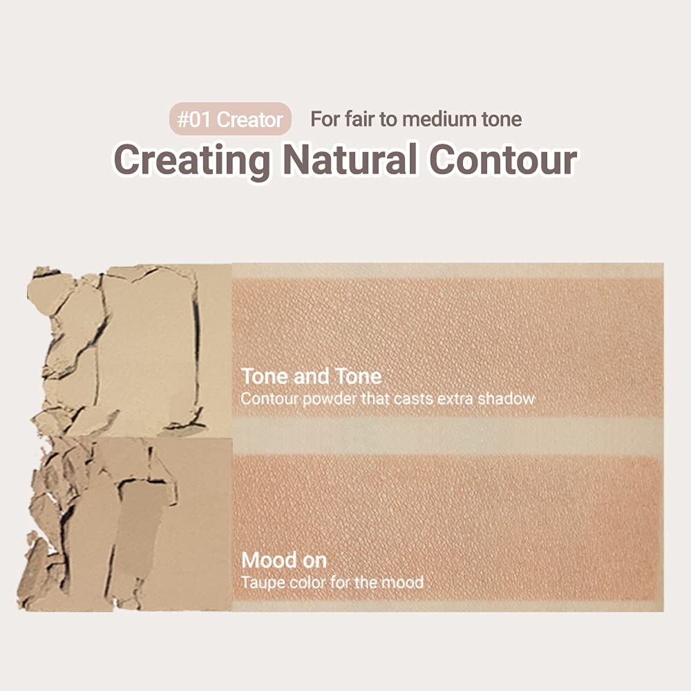 ETUDE Contour Powder Creator | Dual-Color Bronzer & Contour Palette for Natural Definition