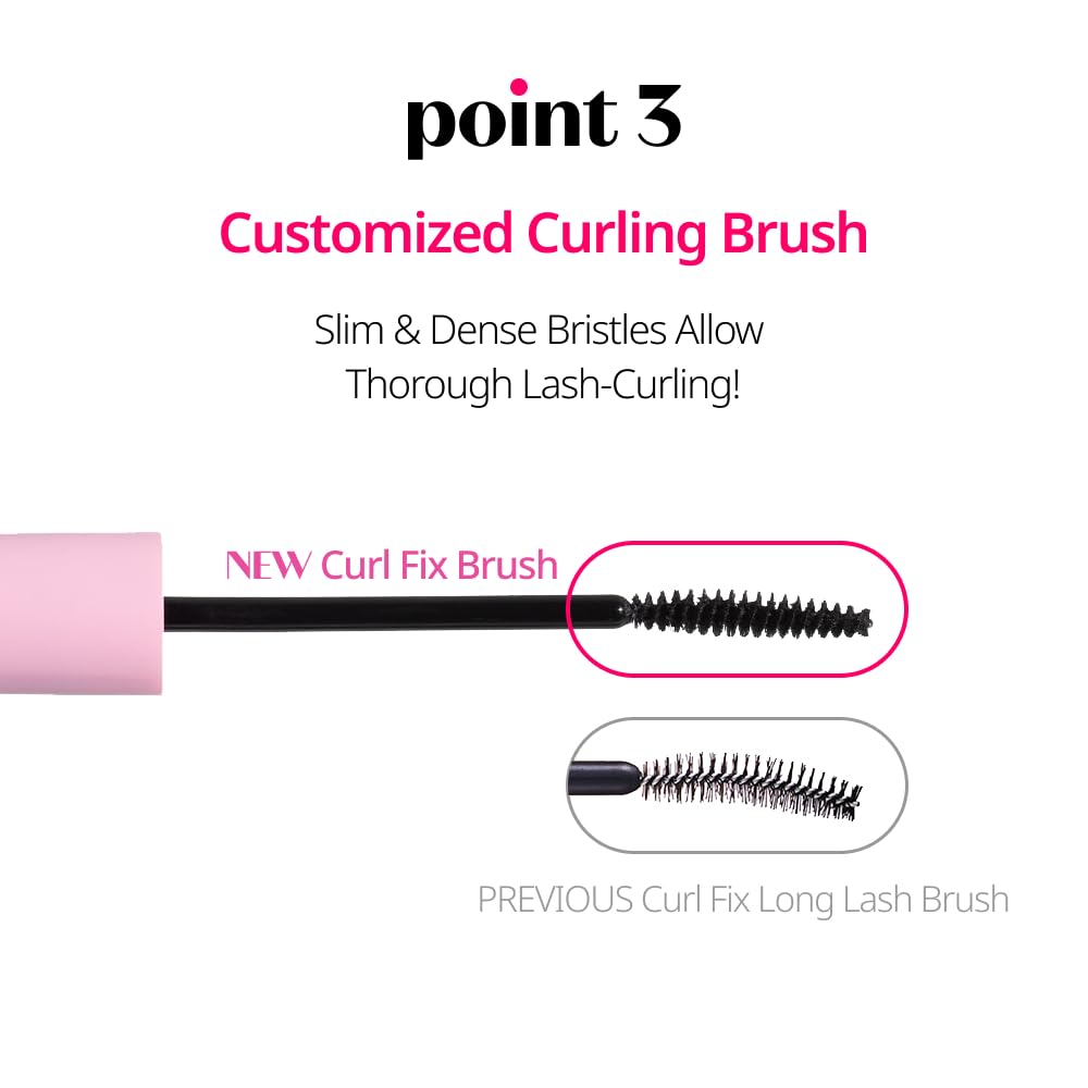 ETUDE Curl Fix Mascara Black 1+1 Set – Waterproof, 24H Curl, Vegan Certified
