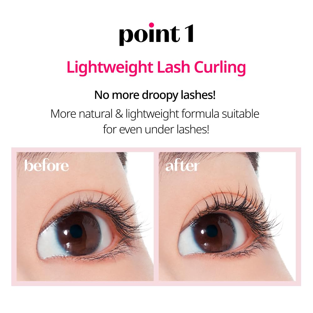 ETUDE Curl Fix Mascara Black 1+1 Set – Waterproof, 24H Curl, Vegan Certified