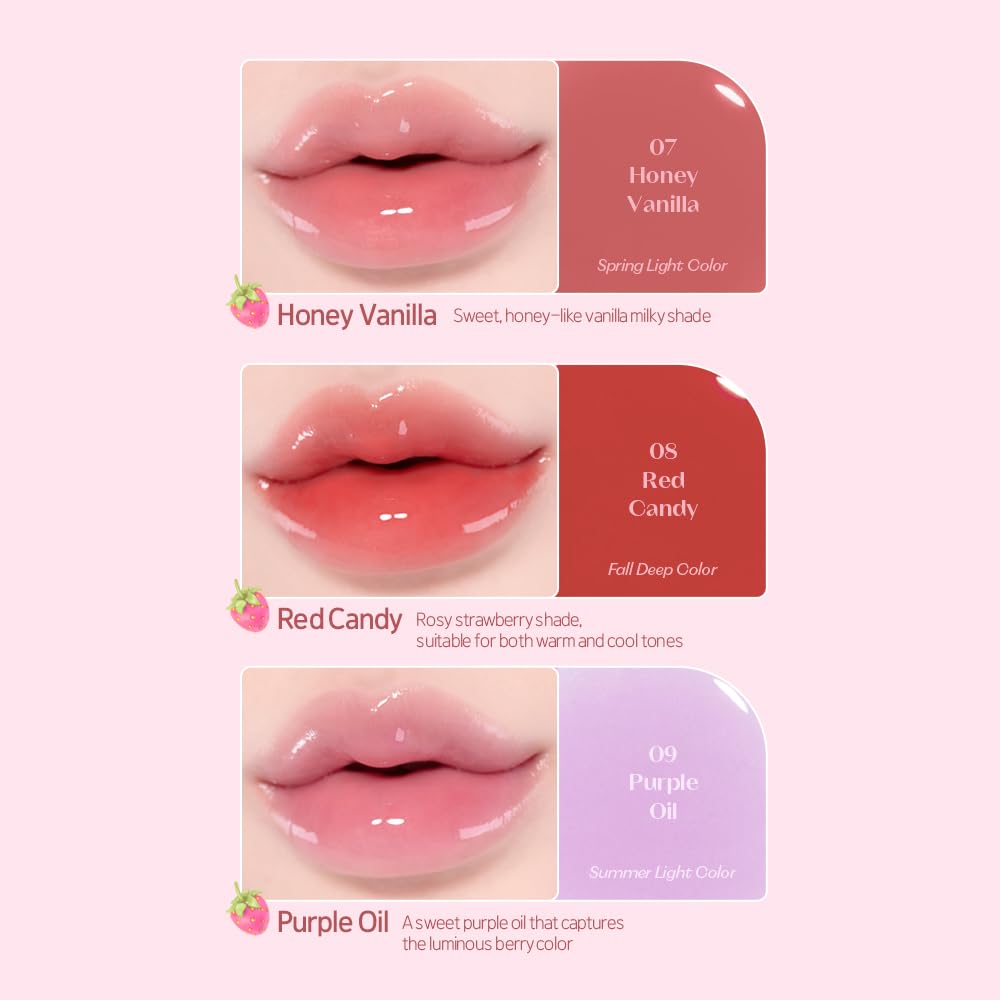ETUDE Dear Darling Oil Tint #7 Honey Vanilla – Hydrating Lip Oil Gloss 4.2g