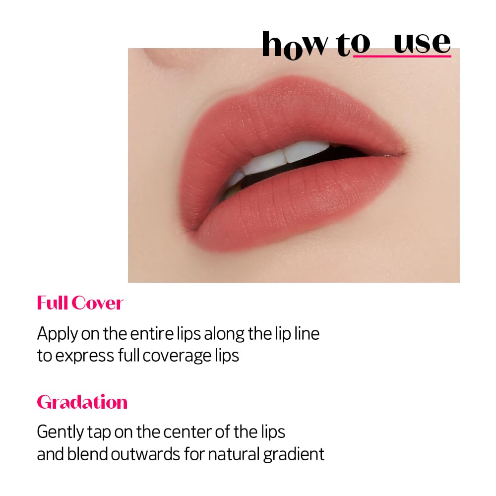 Etude Fixing Tint #17 Berry Red (4g) | Long-Lasting Pigment Liquid Lip Tint, Waterproof Matte Lip Stain | K-Beauty