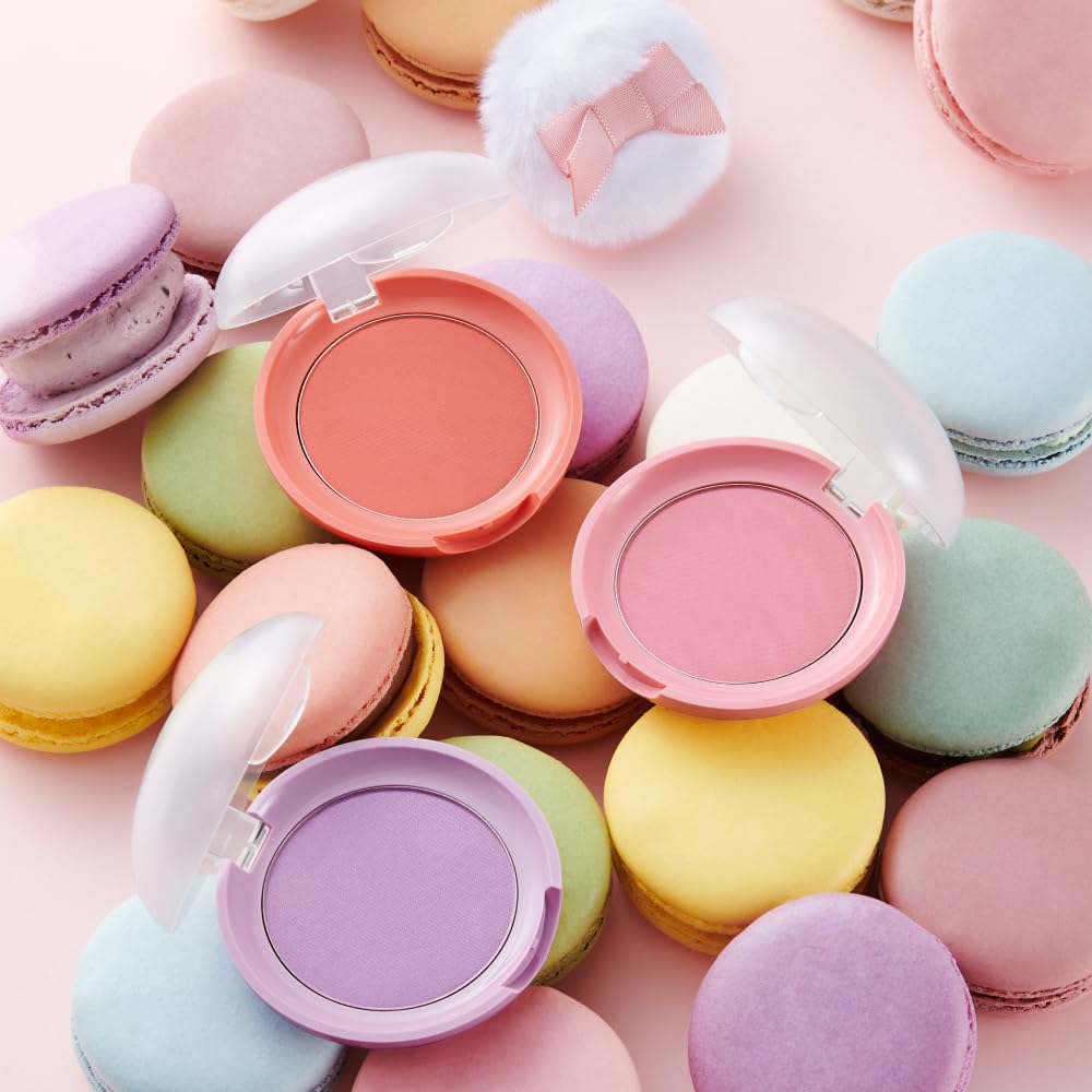 ETUDE Lovely Cookie Blusher – Apricot Peach Mousse 4g | Glowing, Long-Lasting Powder Blush