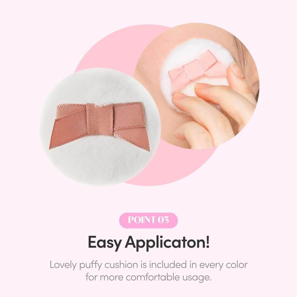 ETUDE Lovely Cookie Blusher - Peach Choux Wafers 4g | Glowing, Long-Lasting, Easy Application | Korean Makeup, K-Beauty
