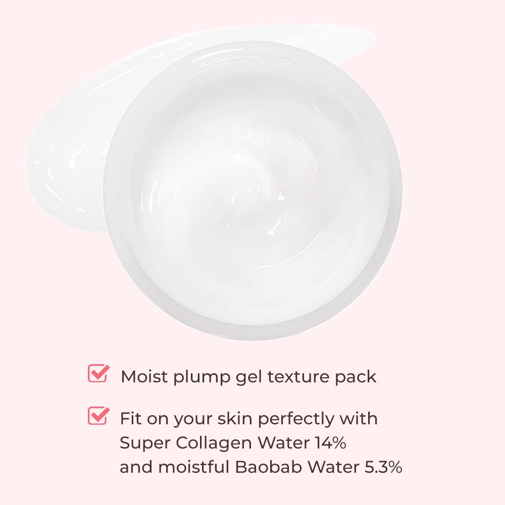 ETUDE Moistfull Collagen Sleeping Pack | Deep Hydration Night Gel with Super Collagen Water