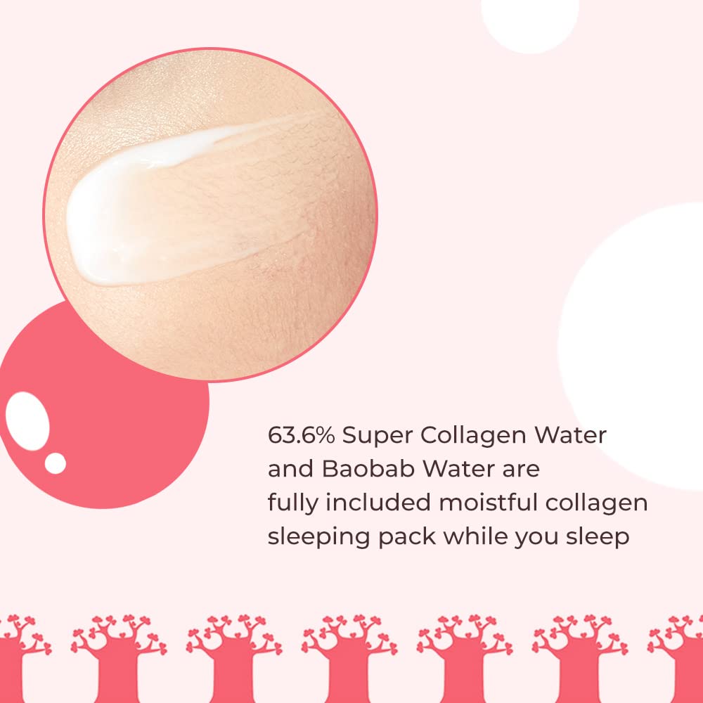 ETUDE Moistfull Collagen Sleeping Pack | Deep Hydration Night Gel with Super Collagen Water