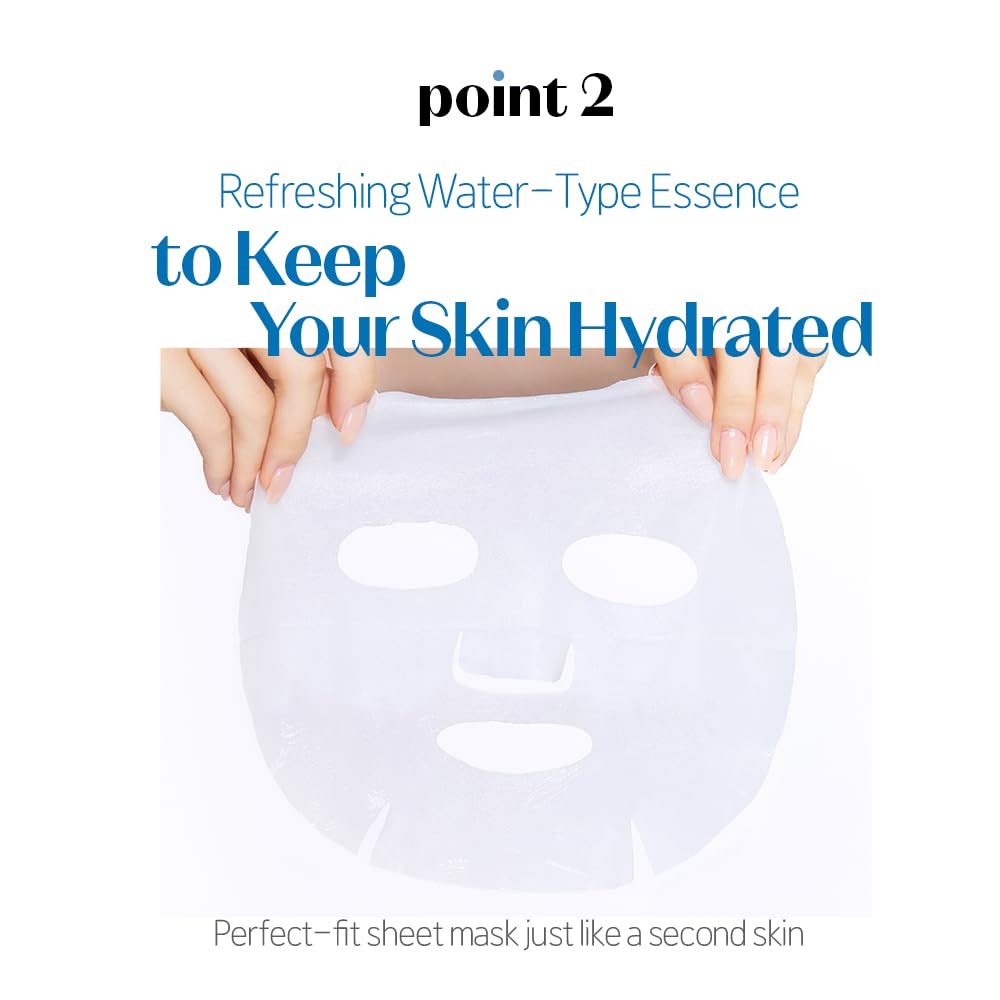 ETUDE SoonJung Panthensoside Sheet Mask (10 Pack) – 100% Bamboo, pH-Balanced, Sensitive Skin
