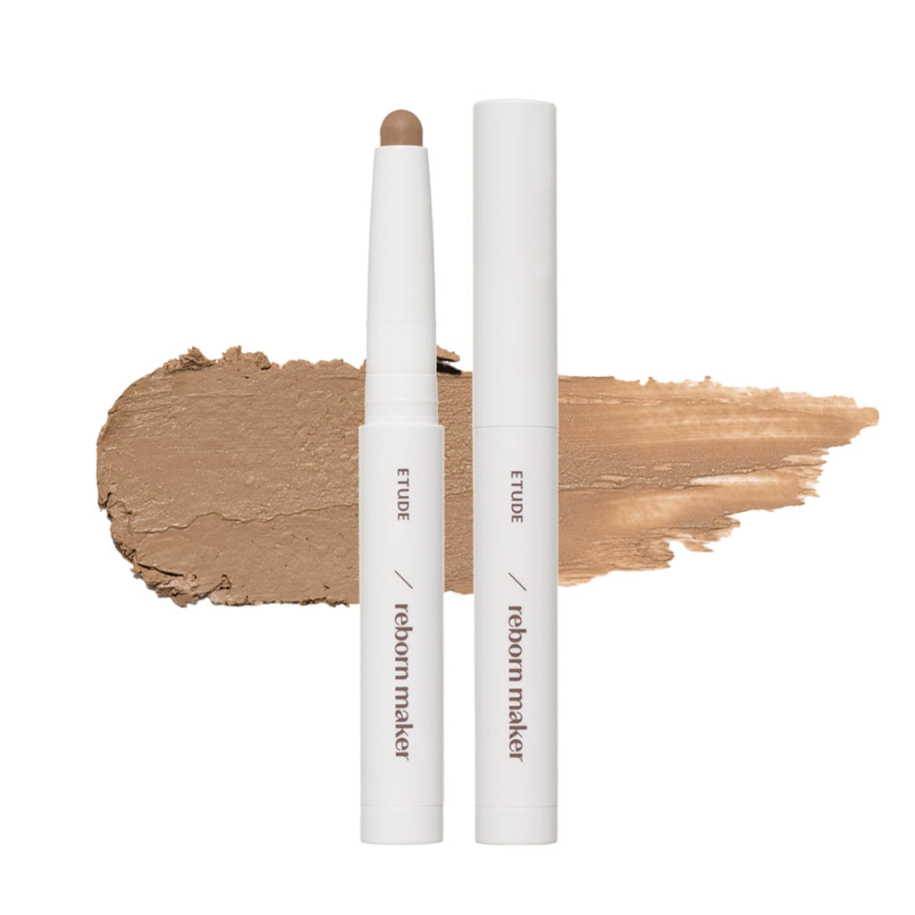 ETUDE Reborn Maker Contour Stick Warm Shading | Creamy, Easy Blend for Natural Definition | K-Beauty Gift