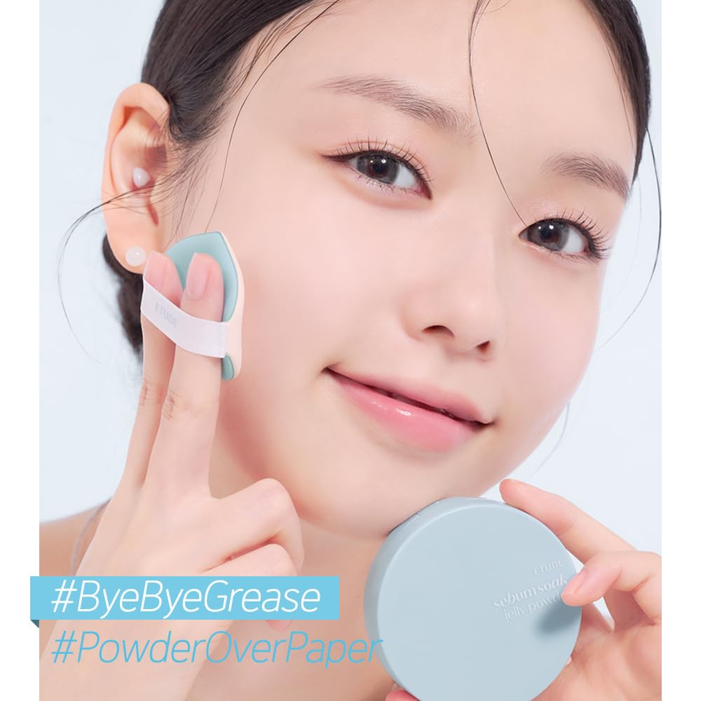 ETUDE SebumSoak Jelly Pressed Powder – Oil Control, Matte Finish Setting Powder
