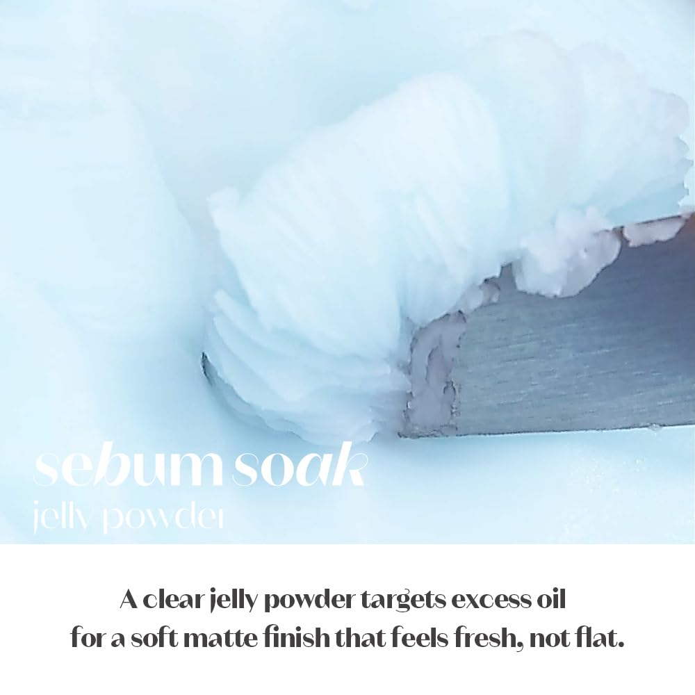 ETUDE SebumSoak Jelly Pressed Powder – Oil Control, Matte Finish Setting Powder