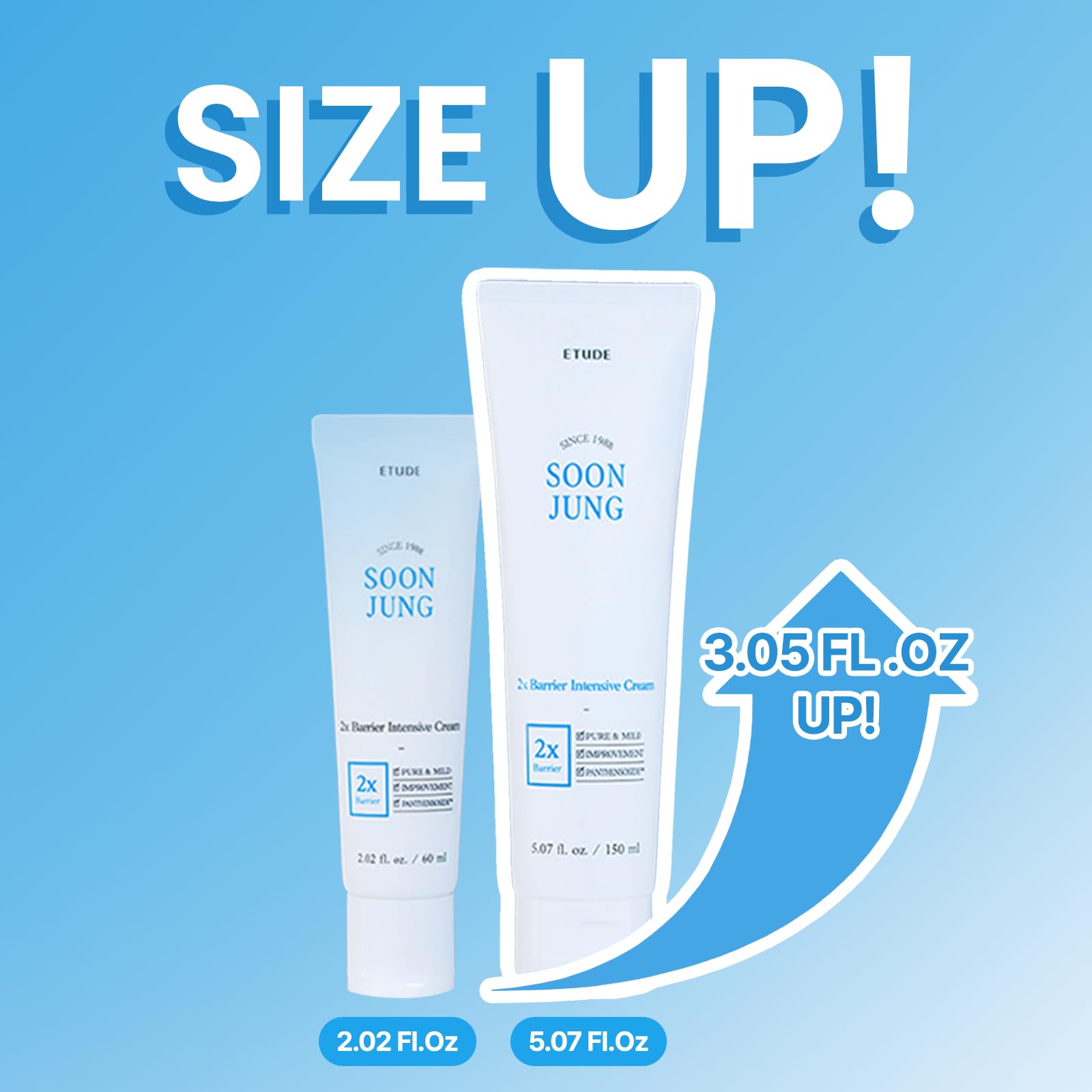 ETUDE SoonJung2x Intensive Cream for Barrier Repair | Rich Moisture, Madecassoside & Panthenol, pH-Balanced, Hypoallergenic 5.07 oz