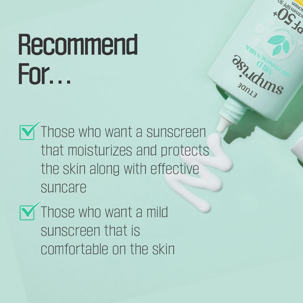 ETUDE Sunprise Mild Airy Finish Sun Milk Duo Set SPF50+ PA++++ | Mineral Sunscreen