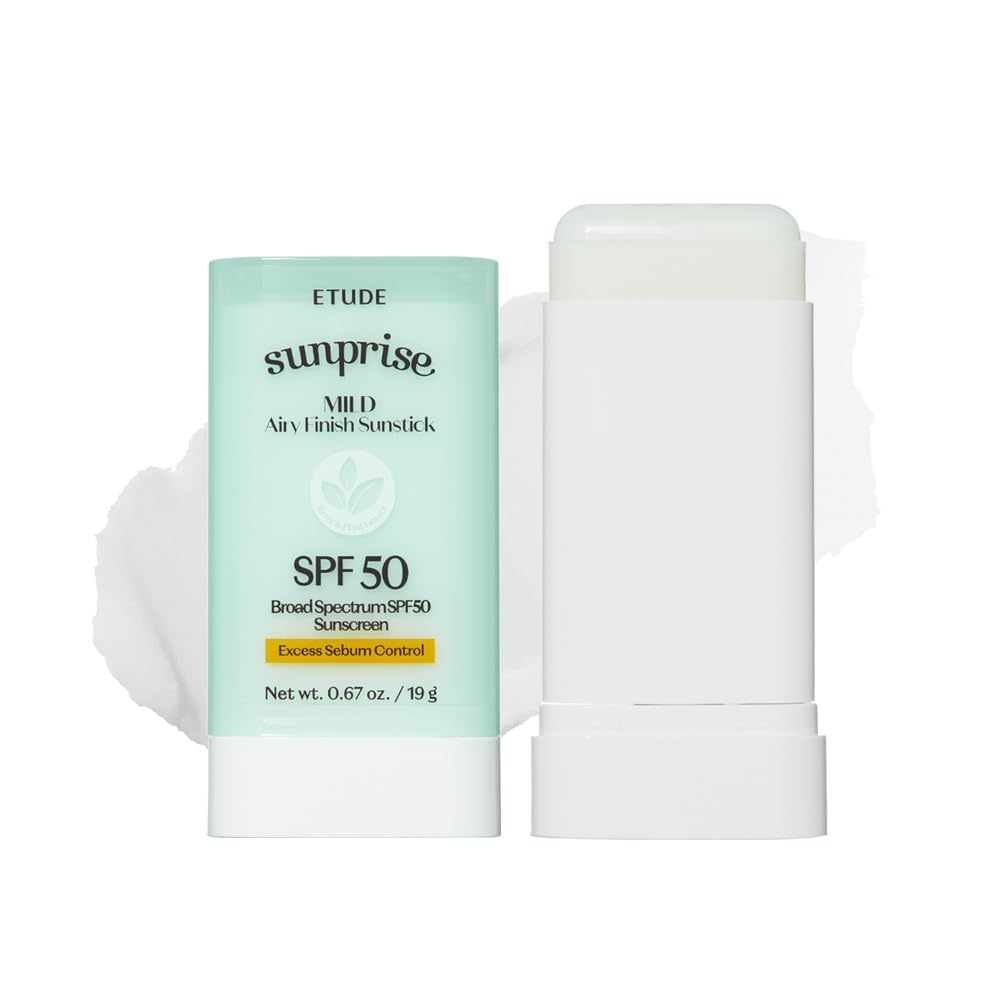 ETUDE Sunprise Mild Airy Finish Sunstick SPF50+ PA++++ | Vegan, Matte, Non-Greasy