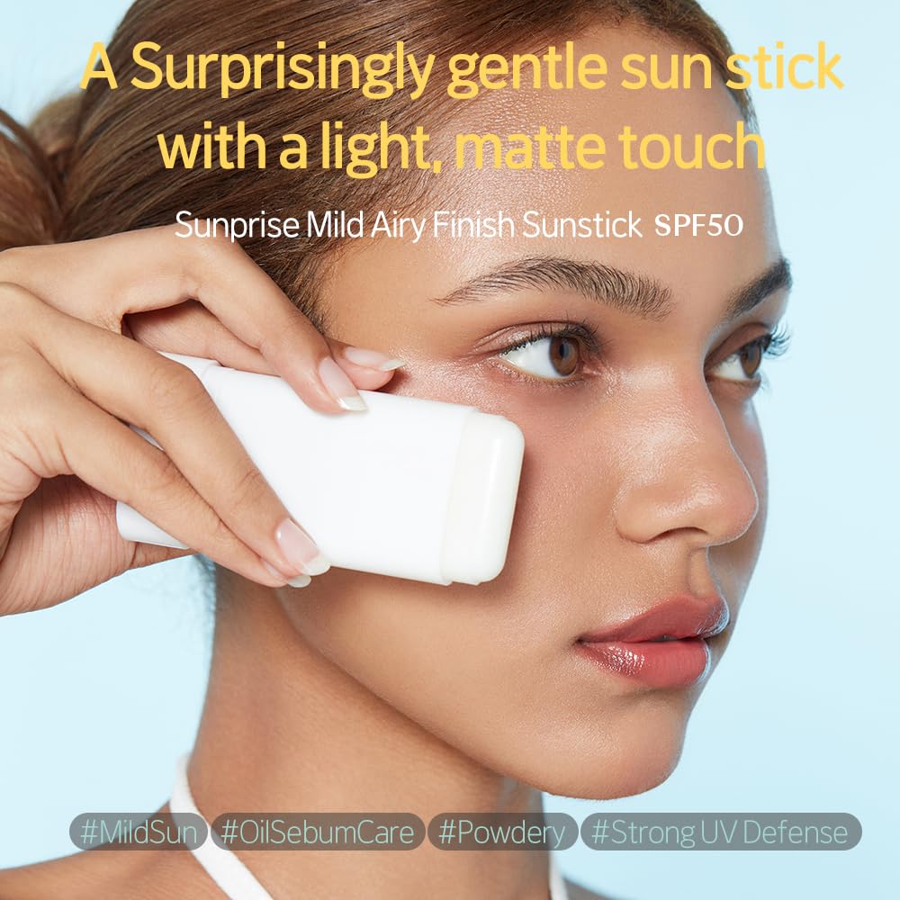 ETUDE Sunprise Mild Airy Finish Sunstick SPF50+ PA++++ | Vegan, Matte, Non-Greasy