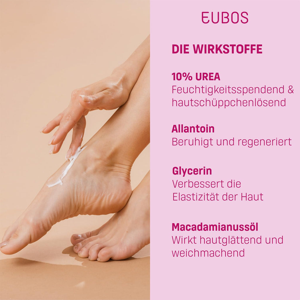EUBOS 10% Urea Foot Cream 100ml – Dermocosmetics for Dry Feet