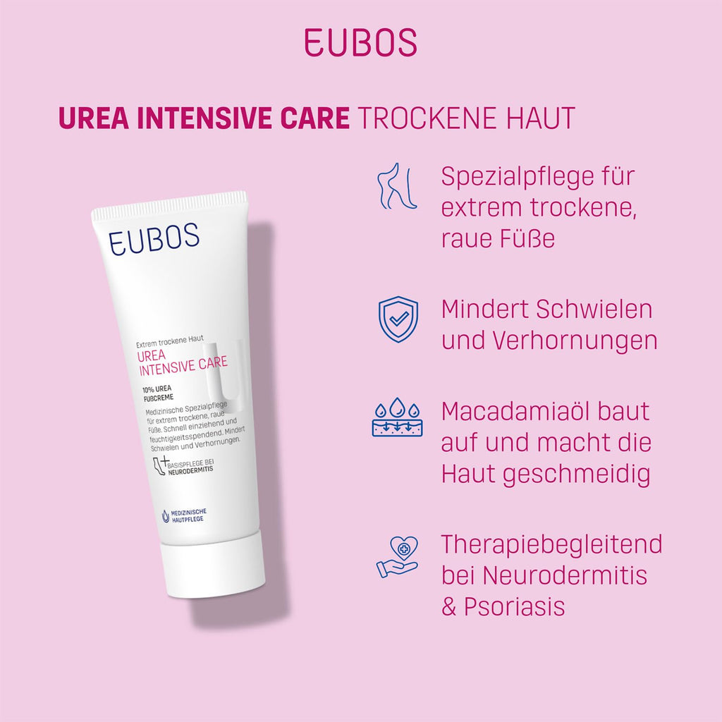 EUBOS 10% Urea Foot Cream 100ml – Dermocosmetics for Dry Feet
