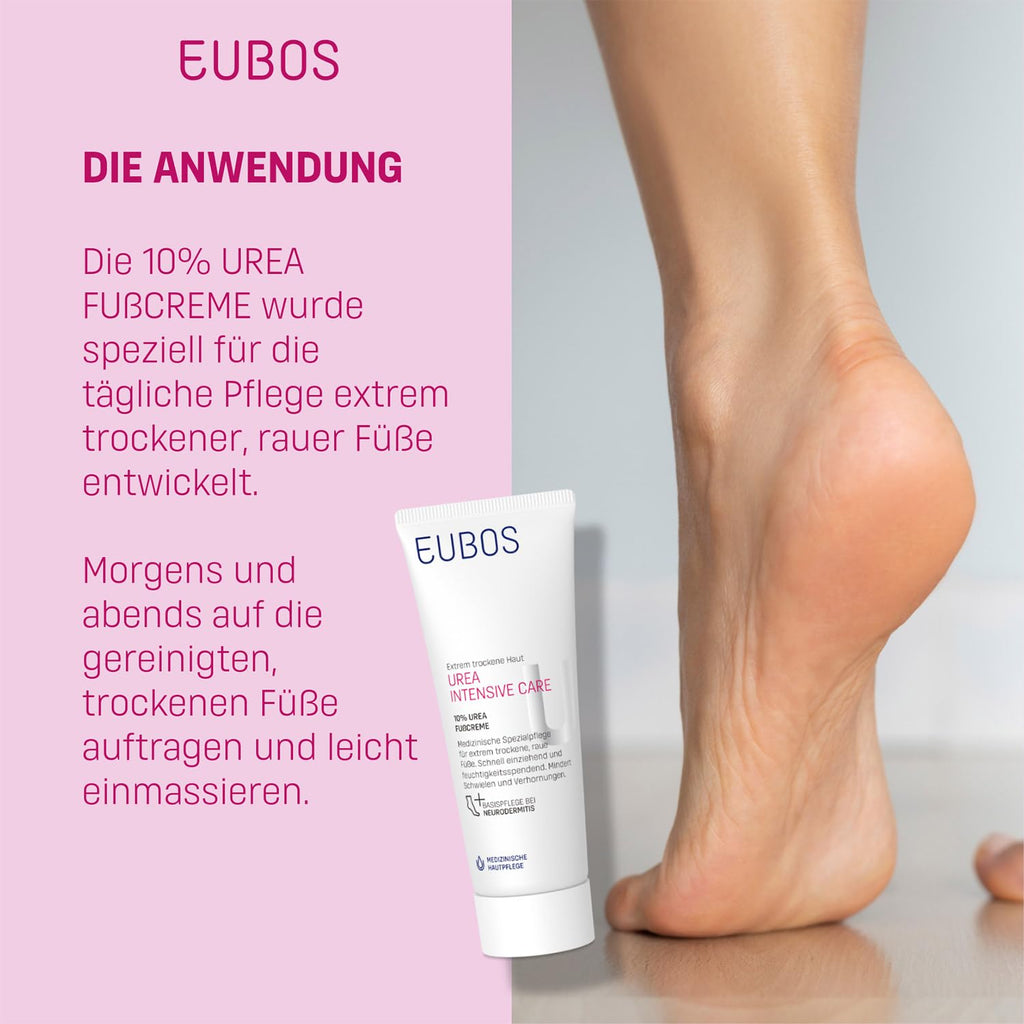 EUBOS 10% Urea Foot Cream 100ml – Dermocosmetics for Dry Feet