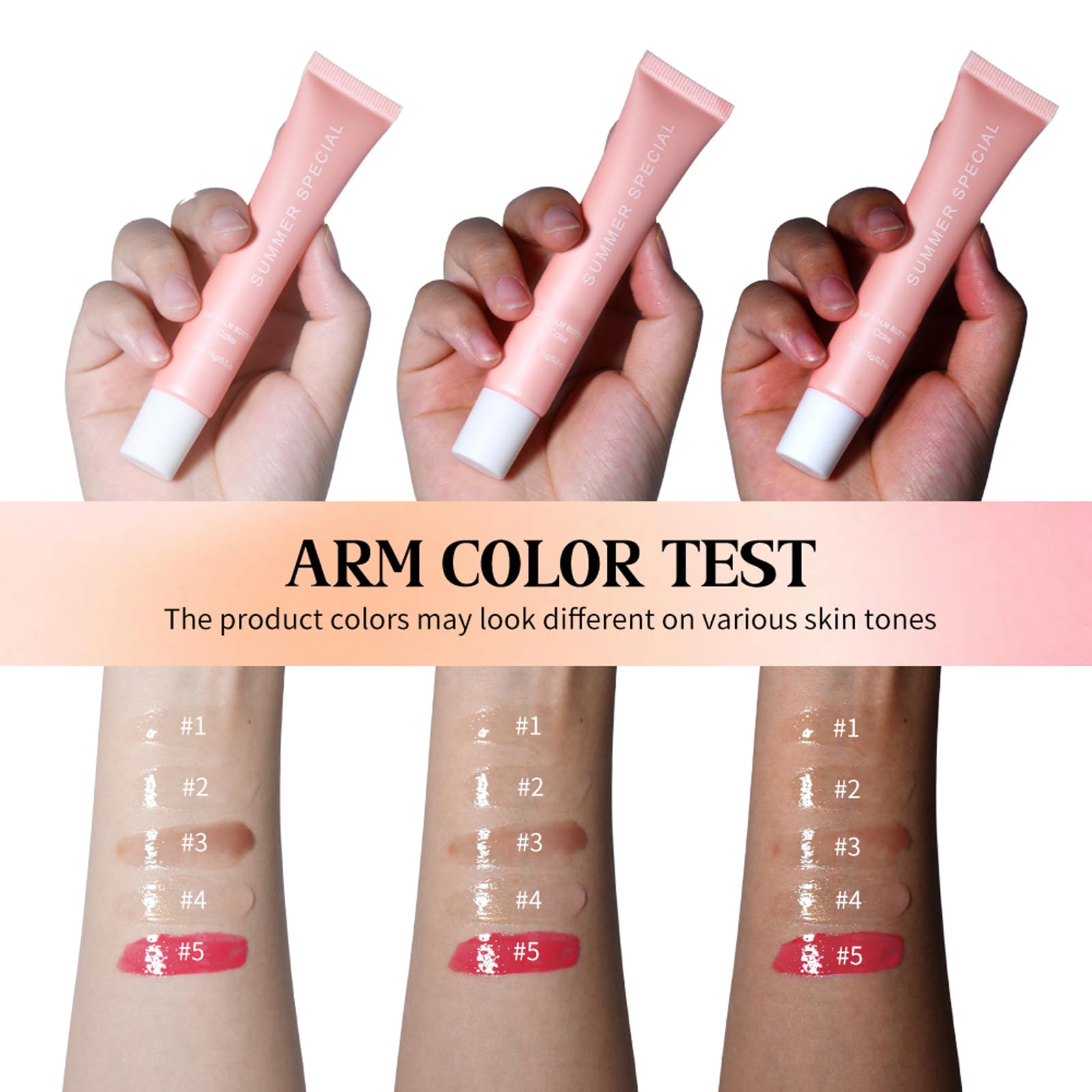 Eudivine Summer Special Lip Butter Gloss – Vanilla, Iced Coffee, Mint, Cake & Guava