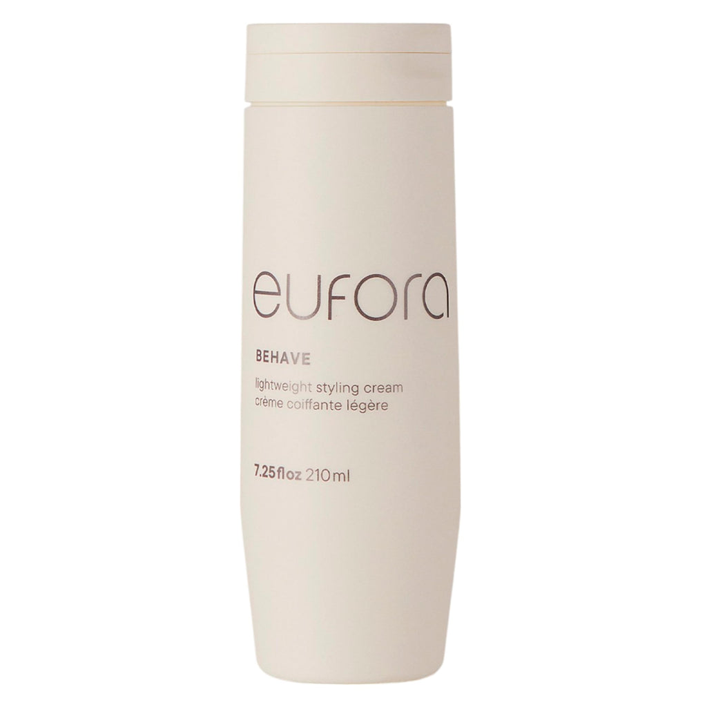 Eufora Behaive Lightweight Styling Cream – 7.25 fl oz | Frizz Control, Shine & Gentle Hold