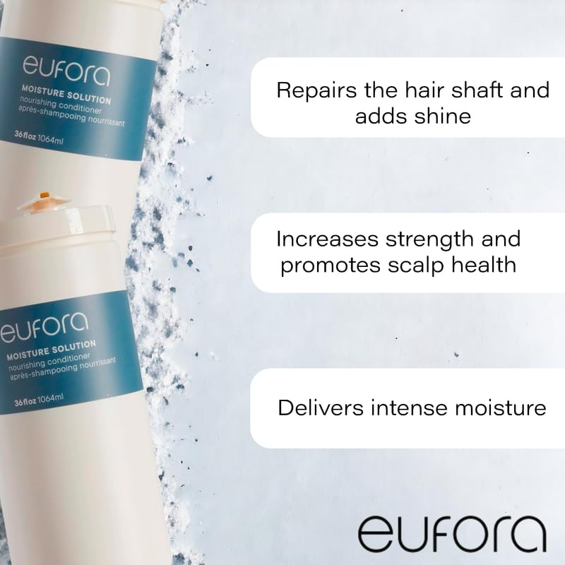 Eufora Moisture Solution Nourishing Conditioner 36 Fl Oz – Deep Hydration & Shine