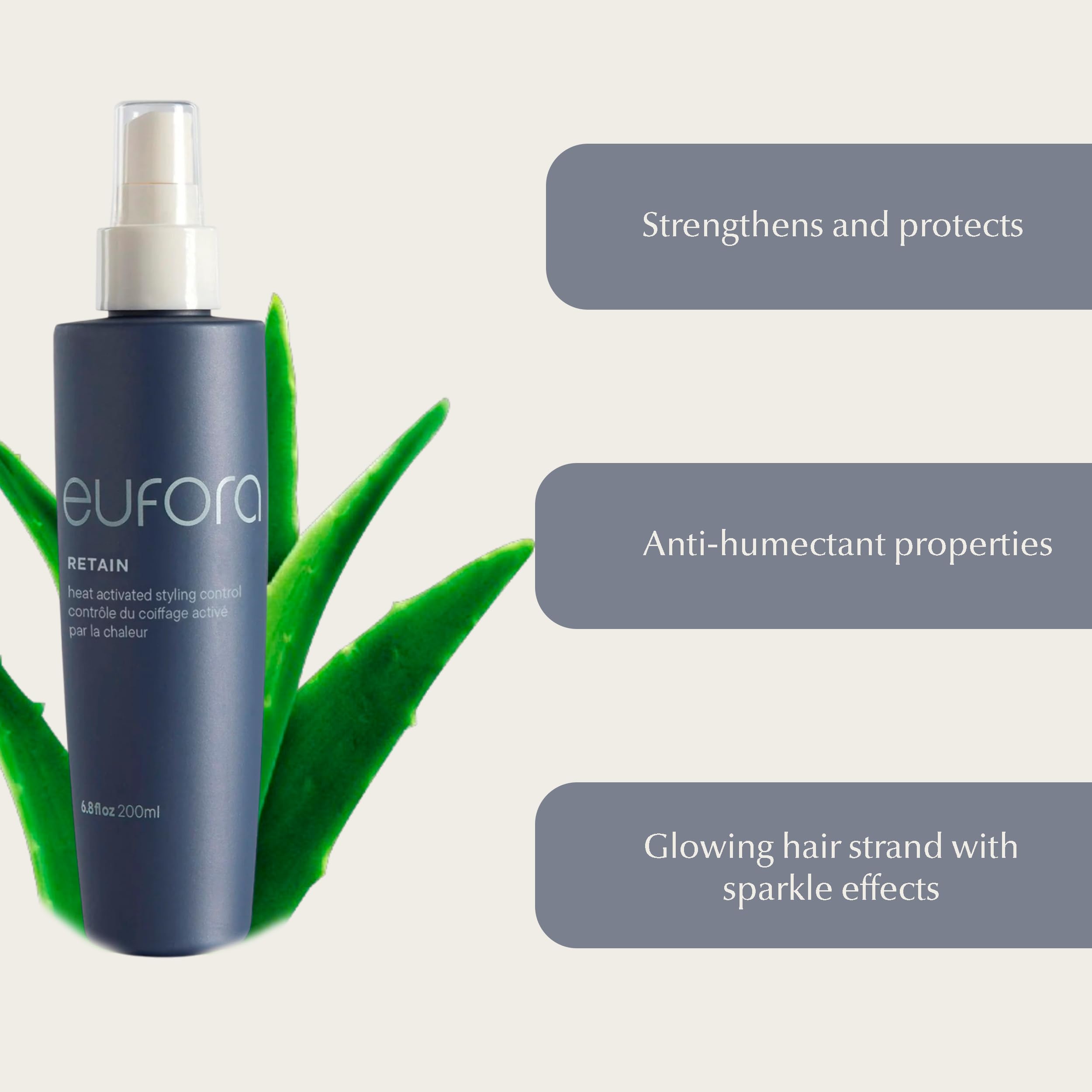 Eufora Retain Heat Activated Styling Control 6.8oz