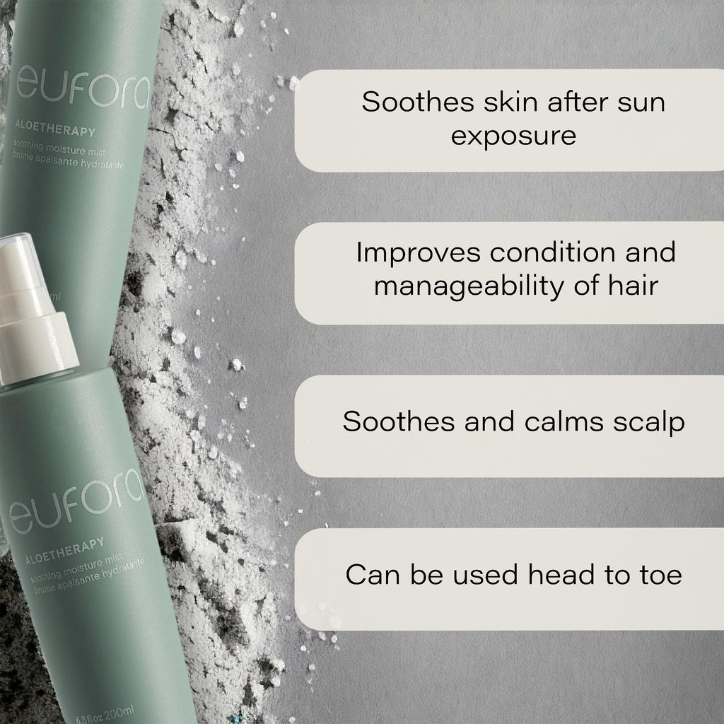 Eufora Soothing Moisture Mist 6.8 Fl Oz | Hydrating Aloe Spray for Hair & Skin