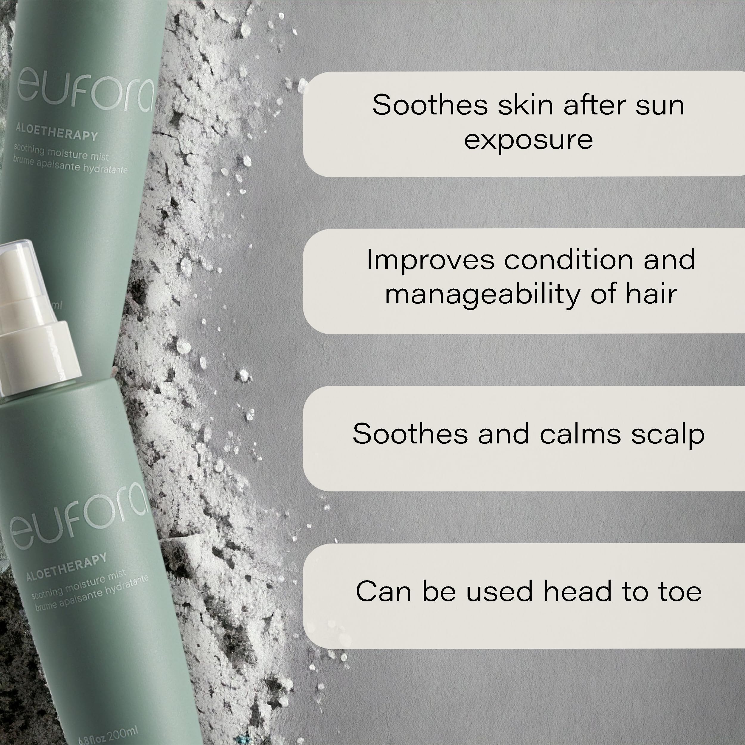Eufora Soothing Moisture Mist 6.8 Fl Oz | Hydrating Aloe Spray for Hair & Skin