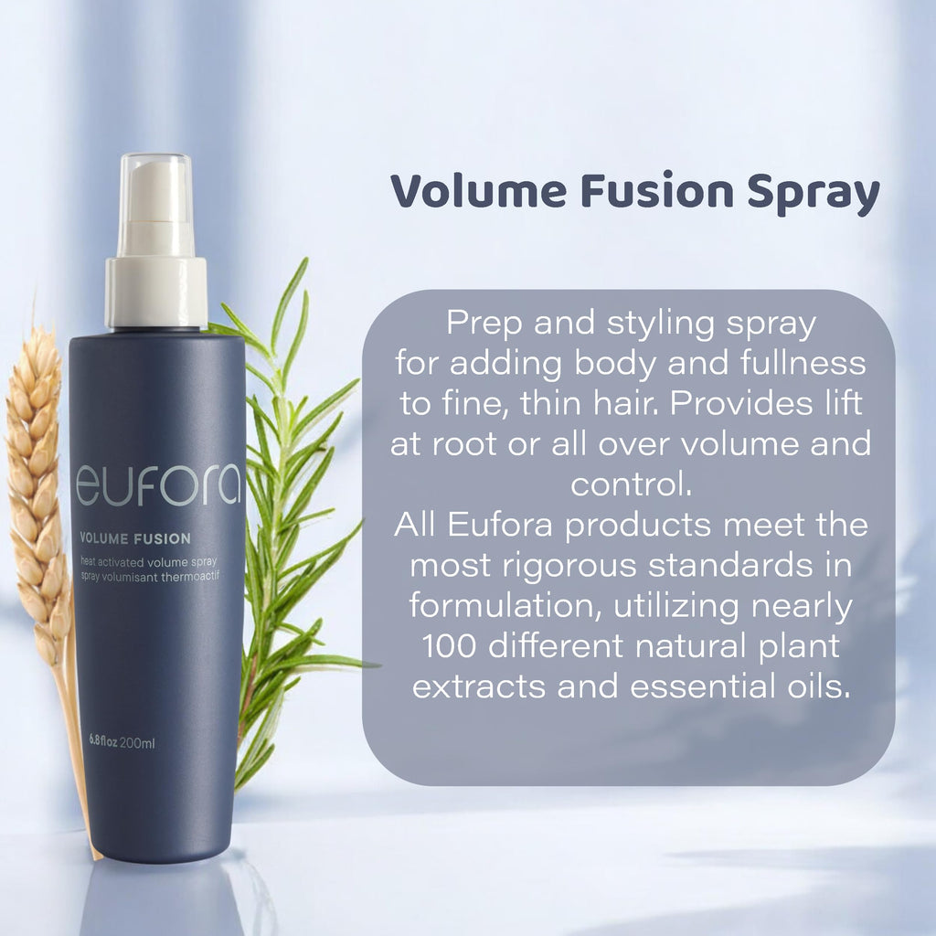 Eufora Volume Fusion Heat Activated Volume Spray 6.8 Fl Oz – Root Lift & Fuller Hair
