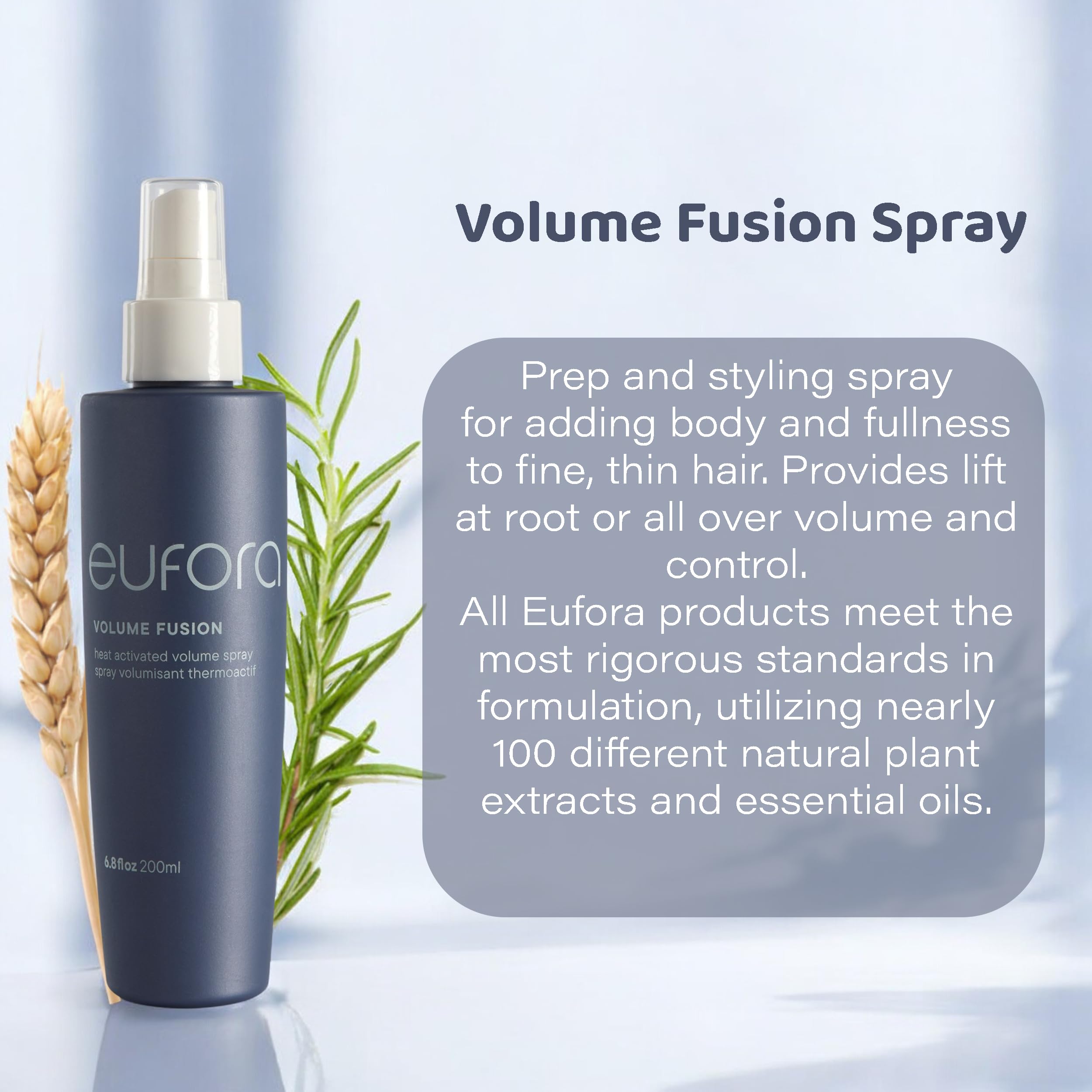 Eufora Volume Fusion Heat Activated Volume Spray 6.8 Fl Oz – Root Lift & Fuller Hair