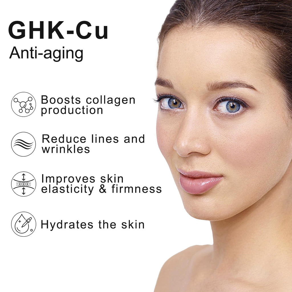 Euphea GHK-Cu Copper Peptide Face Cream – 2400mg GHK-Cu, 30g | Firmness, Hydration & Radiance