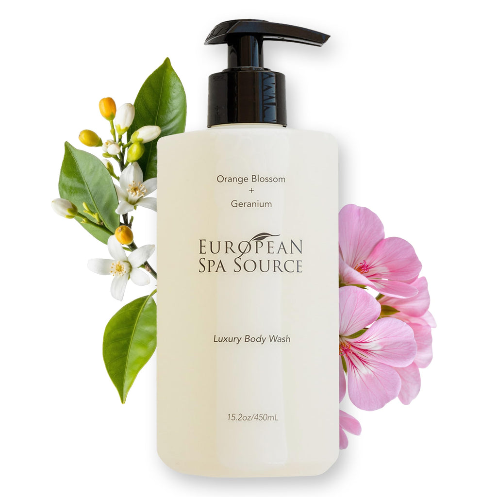 European Spa Source Luxury Body Wash – Orange Blossom & Geranium, 22 fl oz
