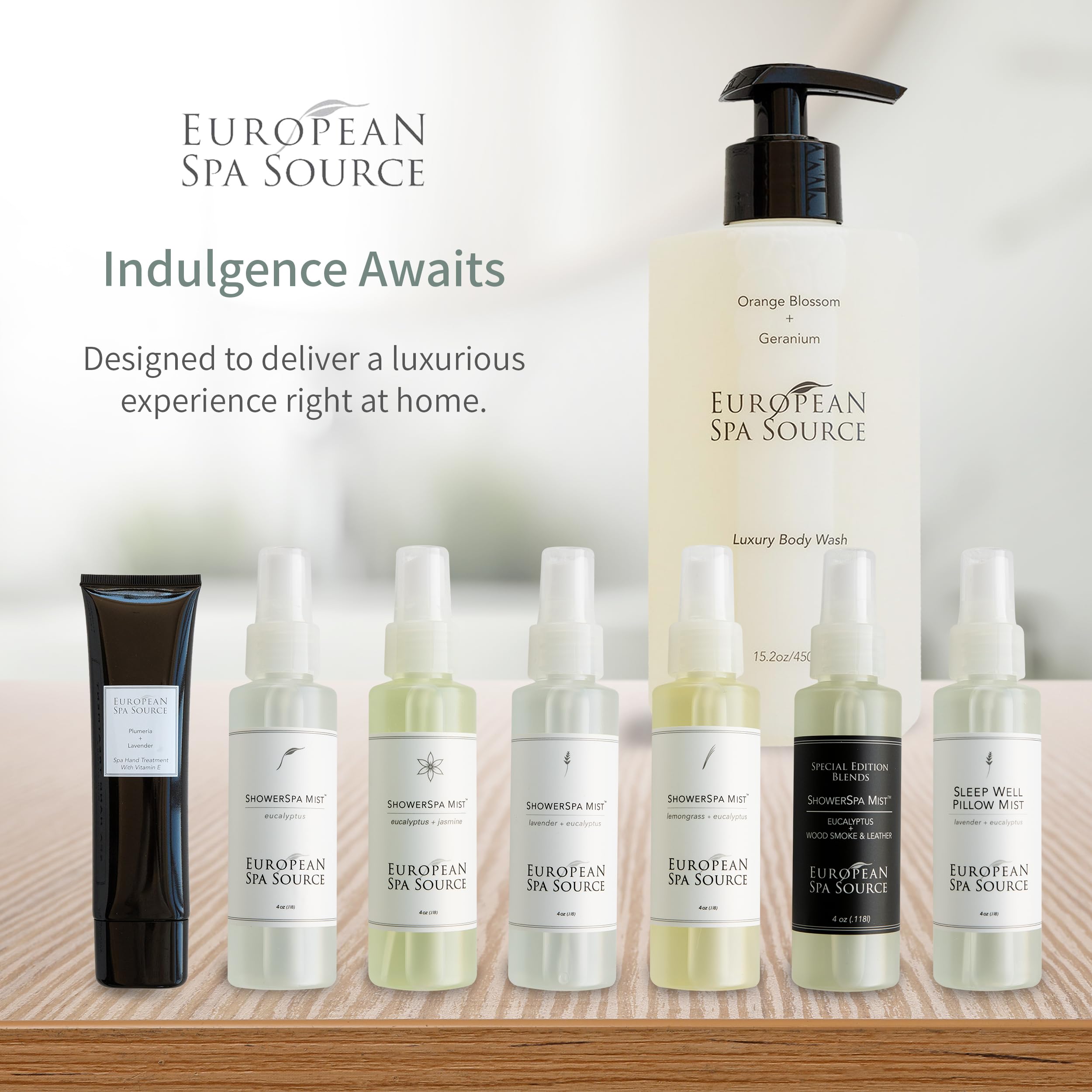 European Spa Source Luxury Body Wash – Orange Blossom & Geranium, 22 fl oz