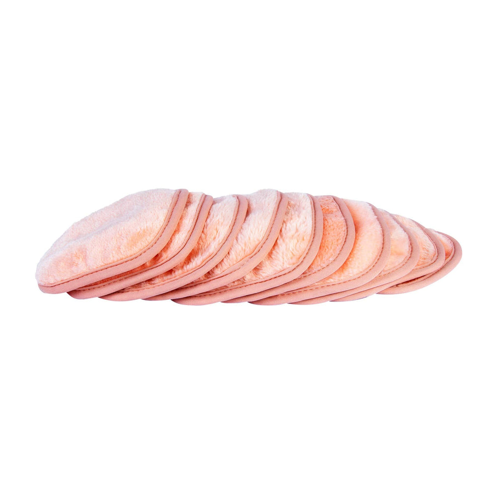 Eurow Reusable Makeup Remover Cloths – Soft Microfiber, 5x5, Coral, 10-Pack
