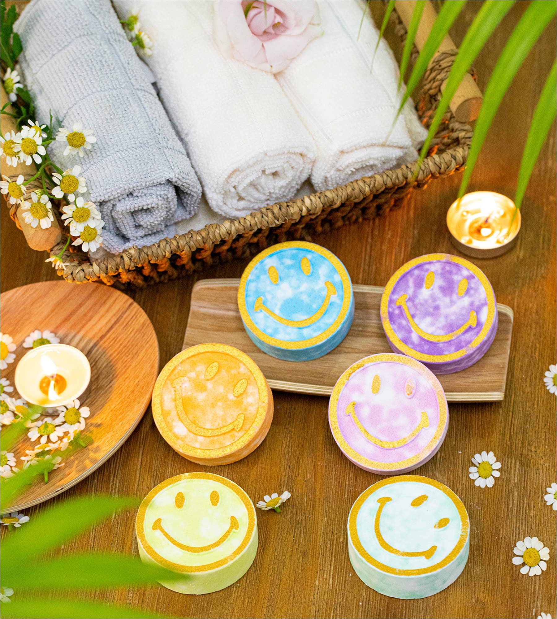 EUSEMIA 24-Pack Shower Bombs: Scented Aromatherapy Steamers Gift Set for Women