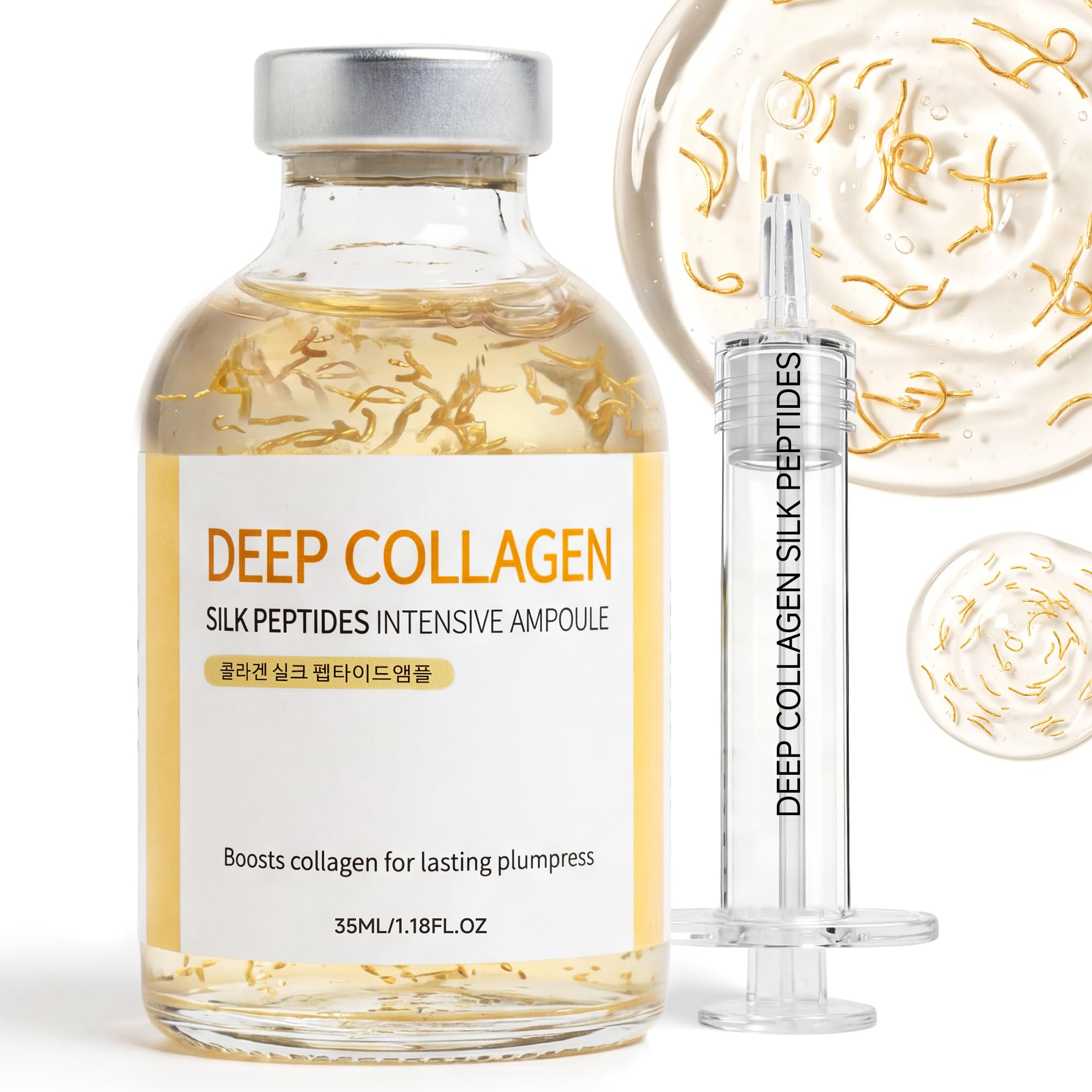 Eustofeyce Deep Collagen Serum Silk Peptide Intensive Lifting Ampoule – Korean Anti-Aging Serum for Face