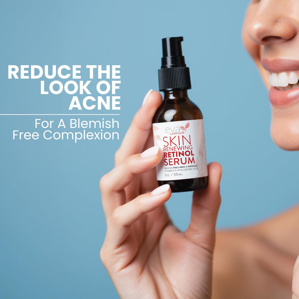 Eva Naturals Retinol Serum with Hyaluronic Acid & Vitamin E — Anti-Aging Night Serum