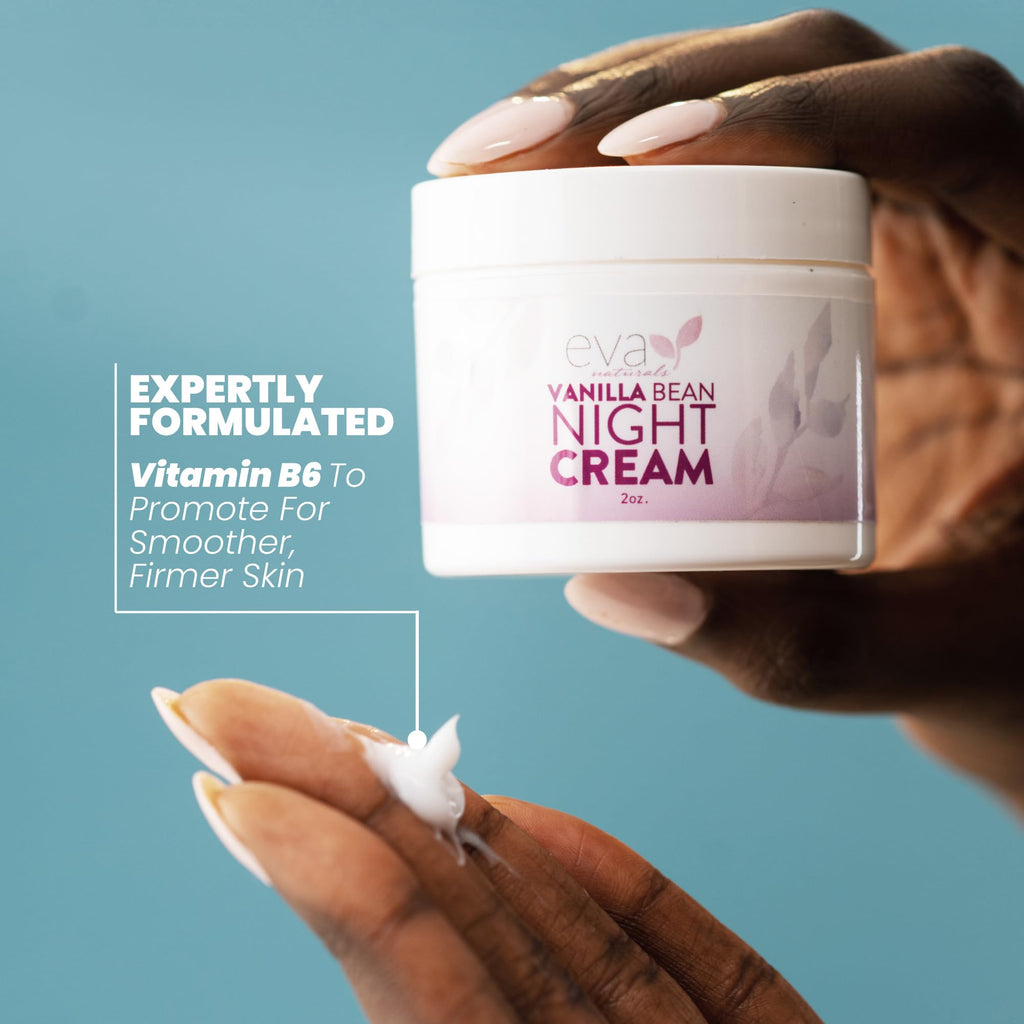 Eva Naturals Vanilla Bean Night Cream – Overnight Hydration with CoQ10 & Vitamins