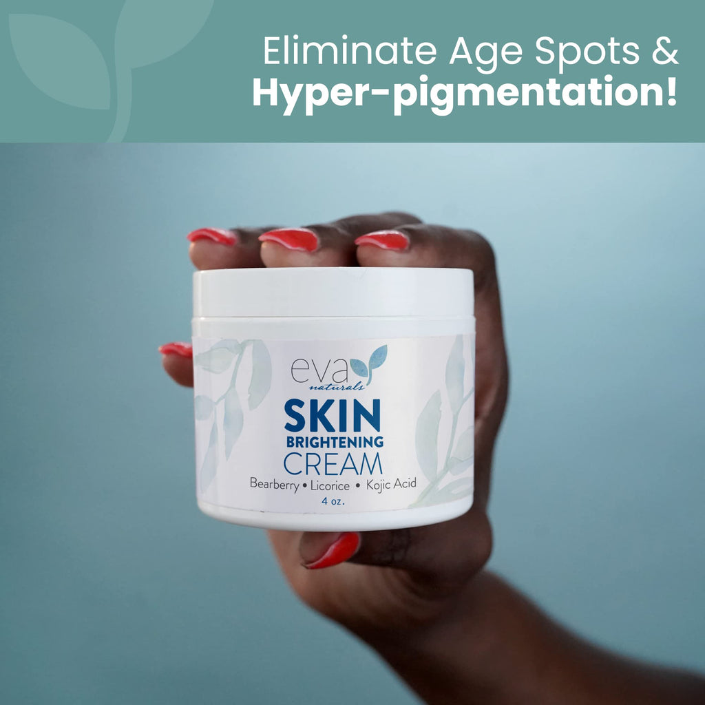 Eva Naturals Kojic Acid Skin Brightening Cream – Even Tone & Hydration (4 oz)