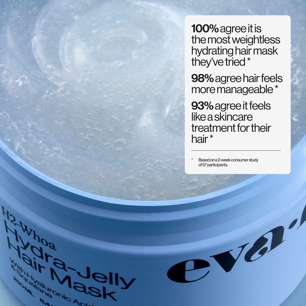 Eva NYC Hydrating Jelly Hair Mask with Hyaluronic Acid & Squalane | Jasmine Cloud Nine Scent | 8.4 fl oz