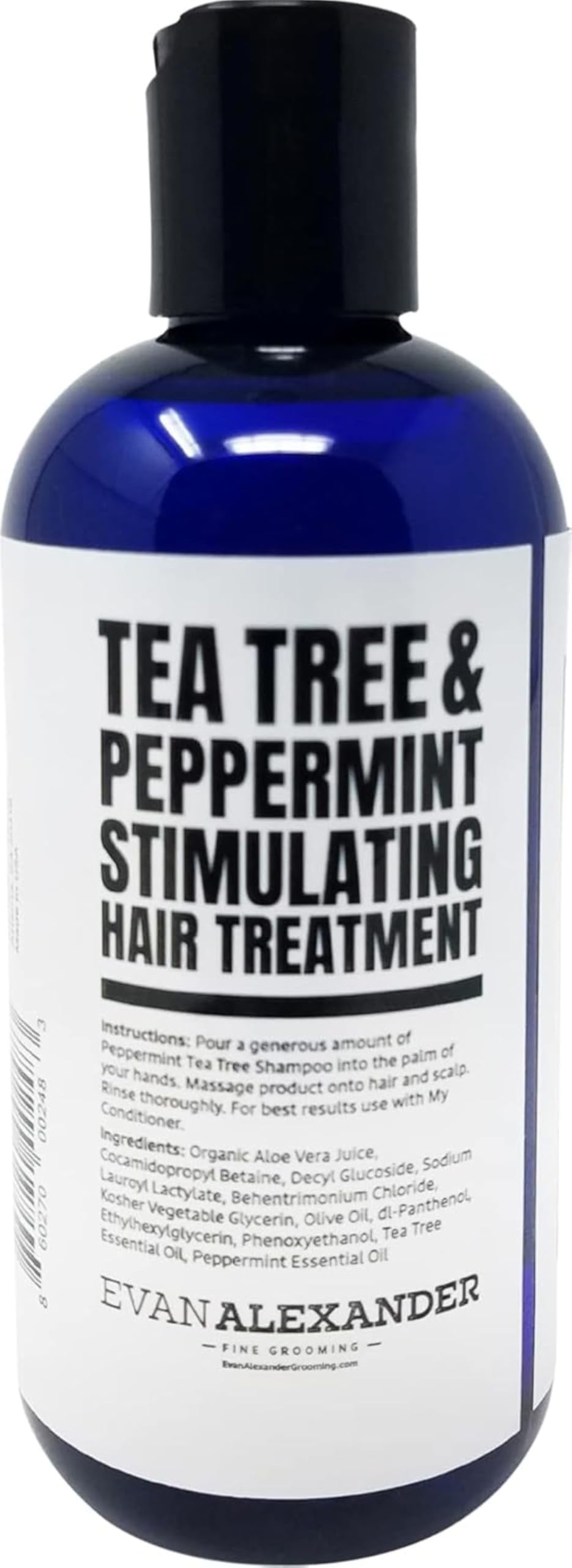 Evan Alexander Grooming MY Shampoo – Nourishing Scalp Care with Peppermint & Tea Tree, 8 oz, Vegan