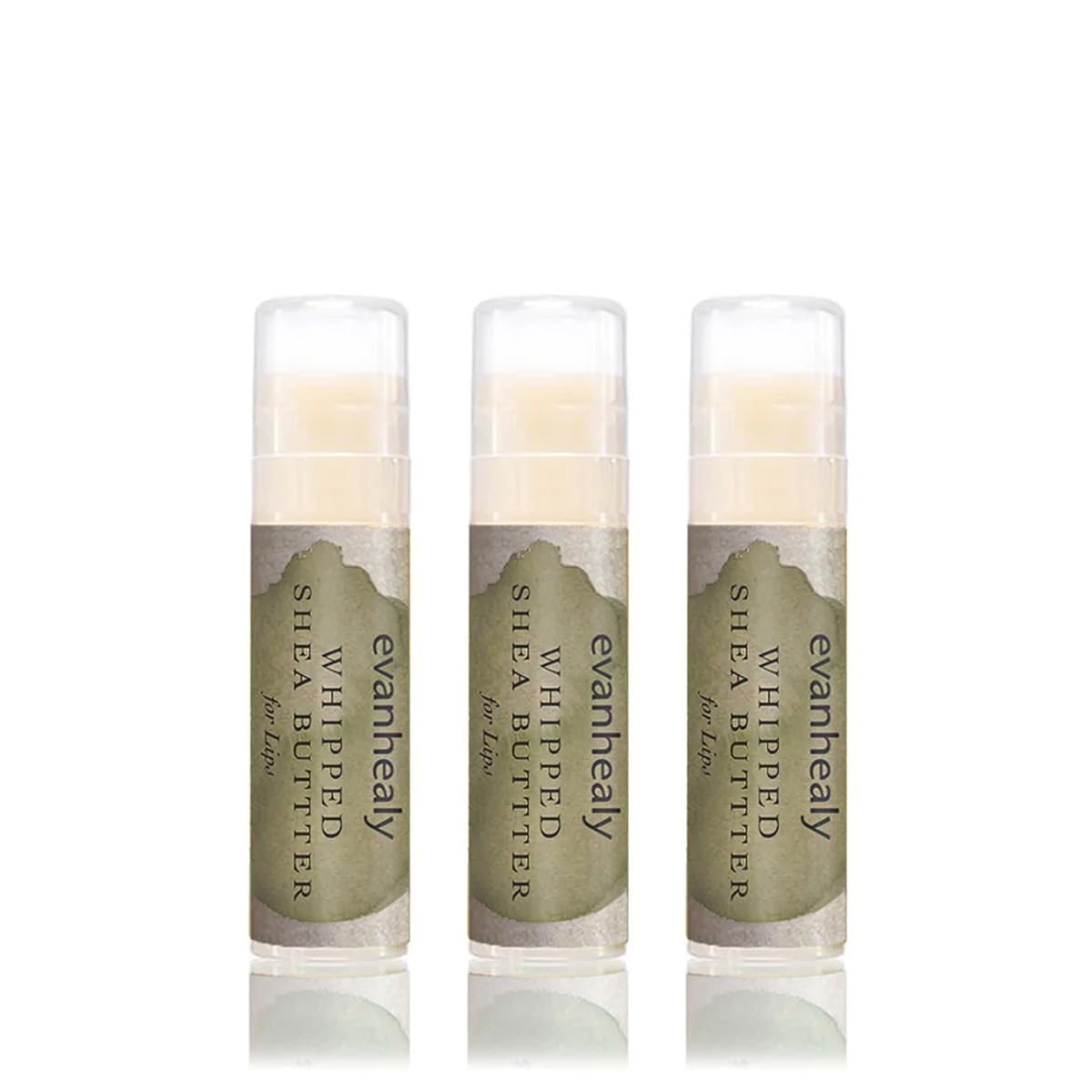 evanhealy Whipped Shea Butter for Lips – 3 Pack Lip Balm with Raspberry Seed Oil, Beeswax & Argan Oil