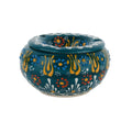 EVANILIFE Decorative Ceramic Jar with Windproof Lid - Handcrafted Turkish Colorful Jar (Dark Green)