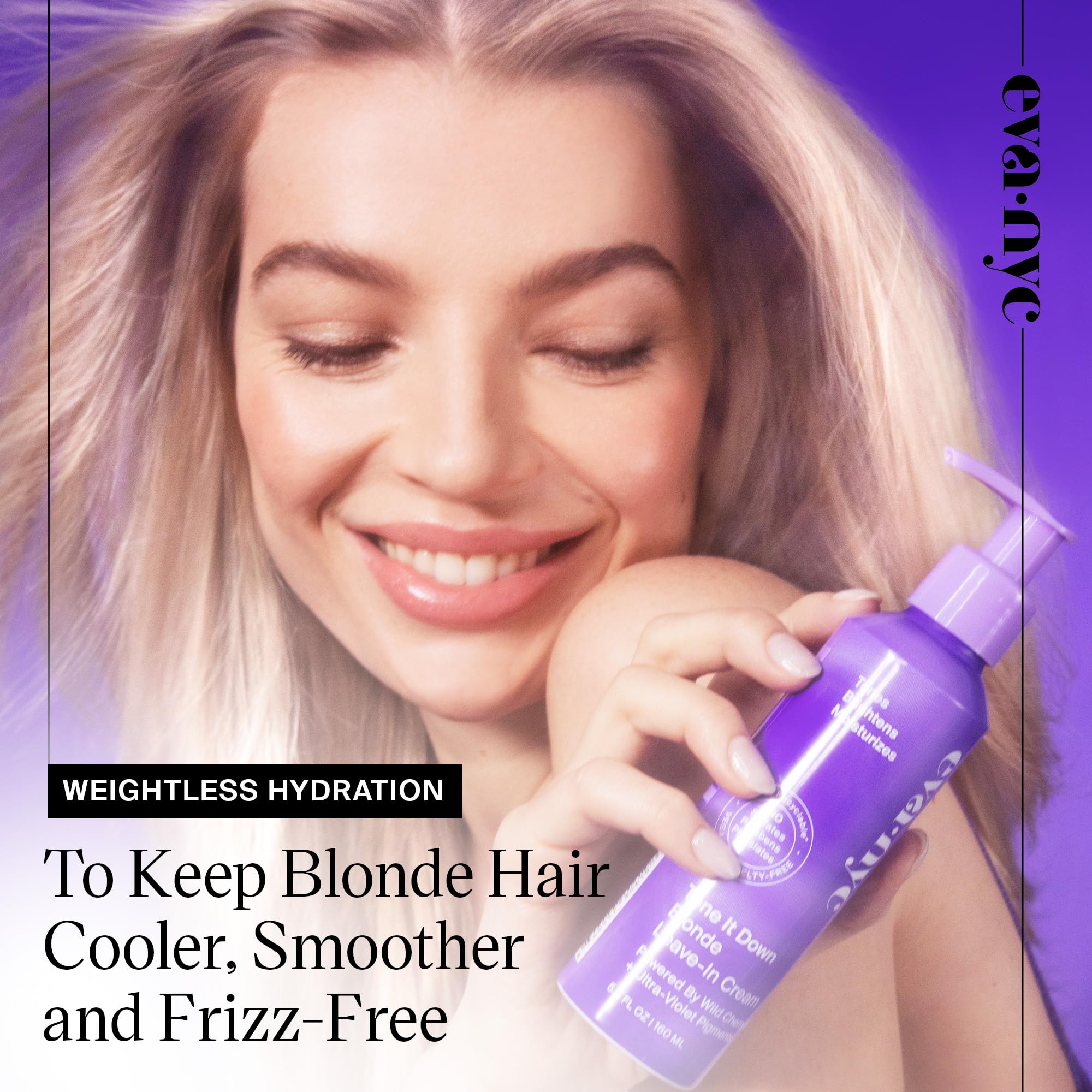 EVANYC Leave-In Hair Cream for Blonde Hair – Tone It Down, No-Rinse Toner