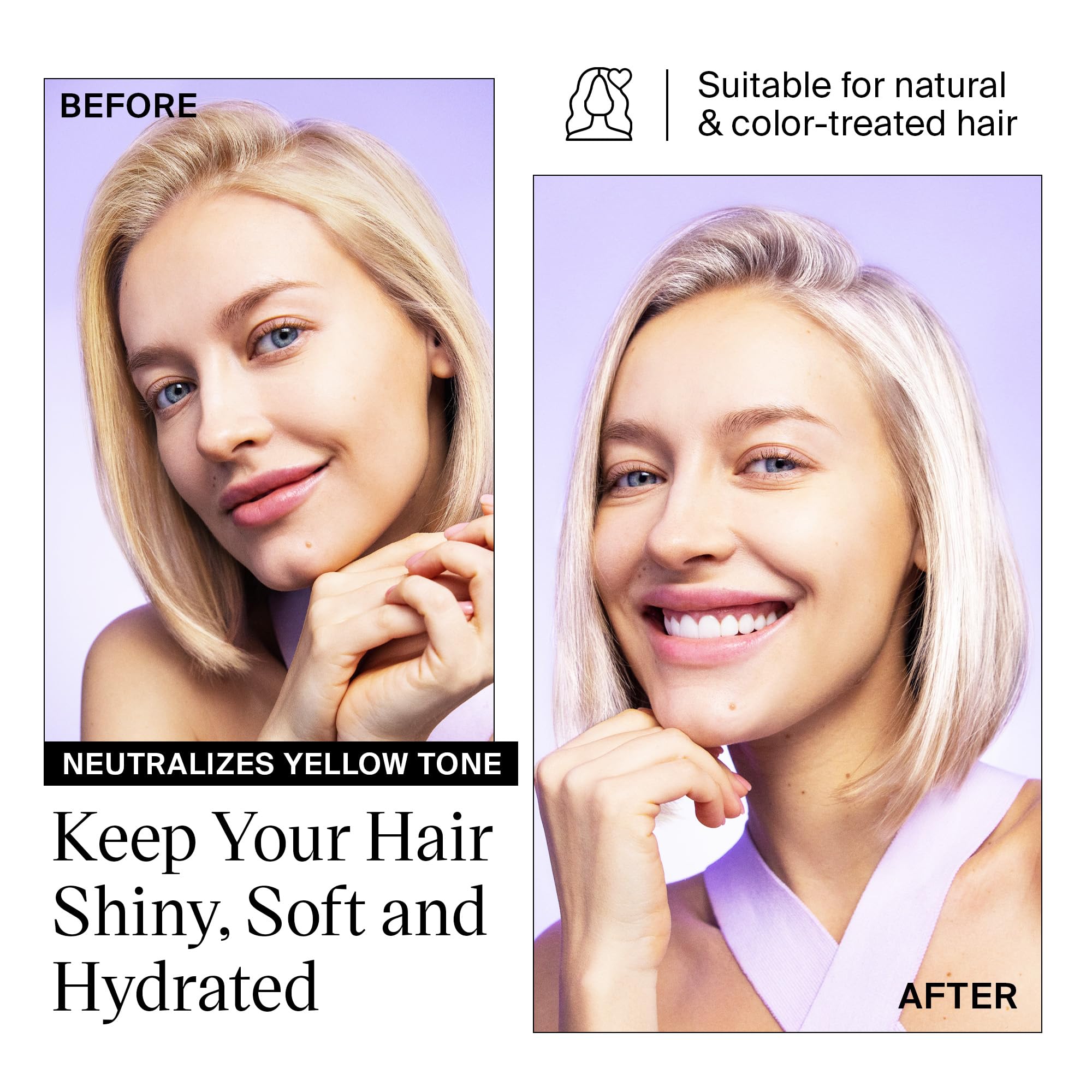 EVANYC Leave-In Hair Cream for Blonde Hair – Tone It Down, No-Rinse Toner