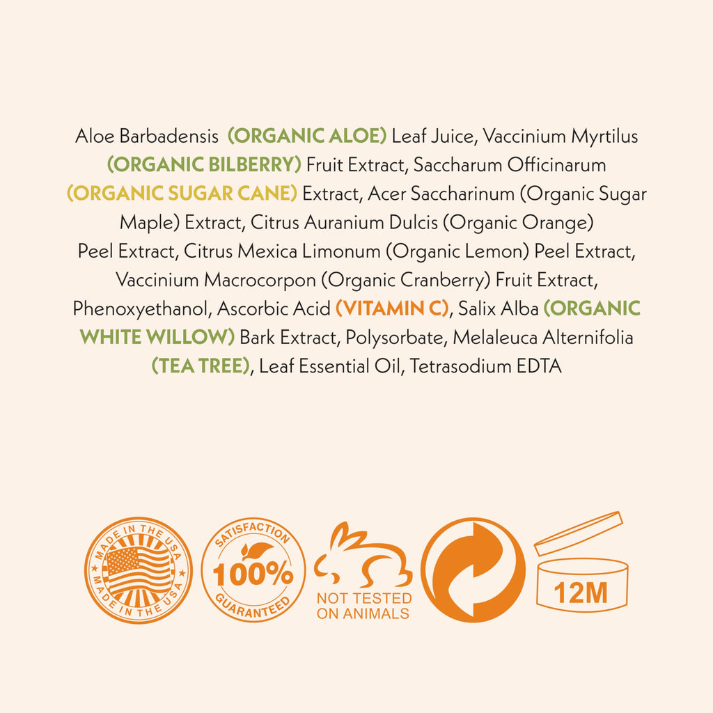 Eve Hansen Vitamin C Toner for Face | Hydrating Toner with Aloe, Citric Acid & Tea Tree