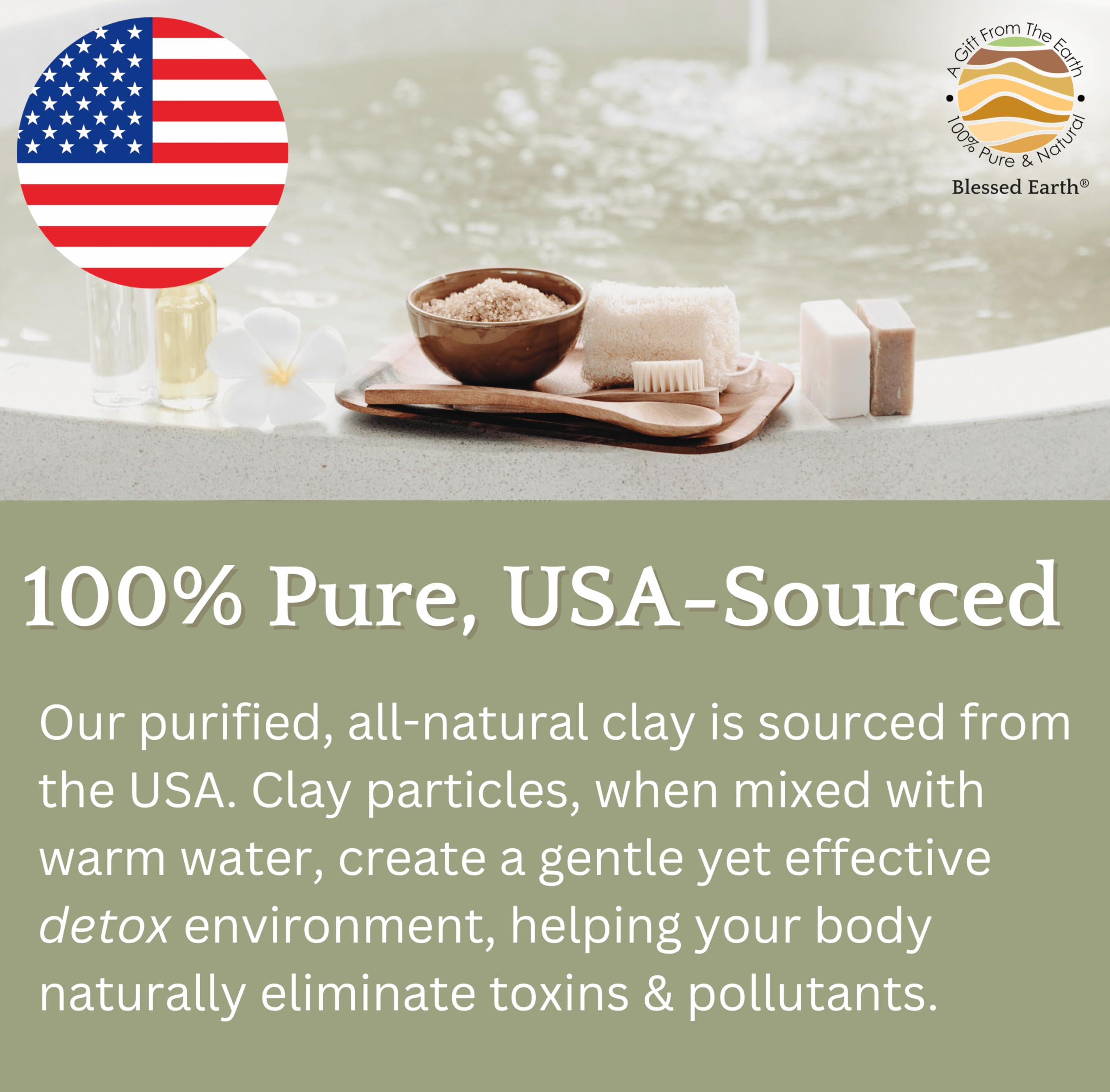 Blessed Earth Detox Clay Bath – 100% Pure Sodium Bentonite (4 lb) – EvenbetterNow